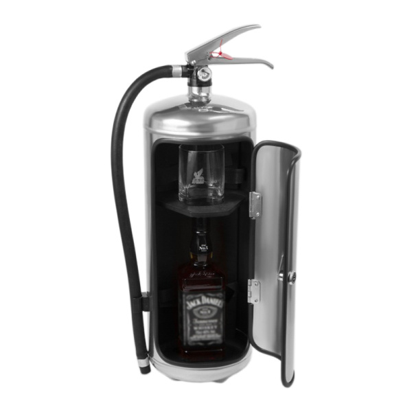 Сувенирный бар-огнетушитель серебристый (д. 180 мм) Сувенирный бар-огнетушитель серебристый (д. 180 мм)