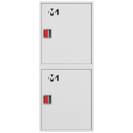ШП-К-003-21 "Т" НЗБ М01 ЕВРО правый шкаф пожарный с евроручками (навесной, закрытый, белый)