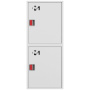 ШП-К-003-21 "Т" НЗБ М01 ЕВРО правый шкаф пожарный с евроручками (навесной, закрытый, белый)
