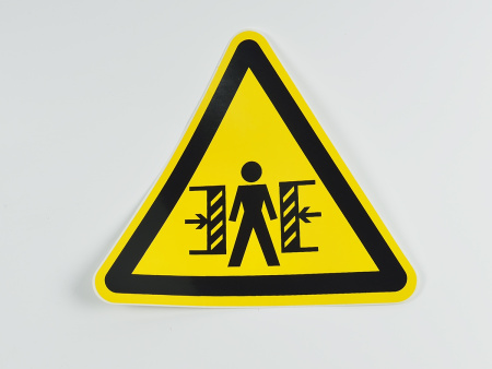 Знак W23 Внимание. Опасность зажима, 200х200х200