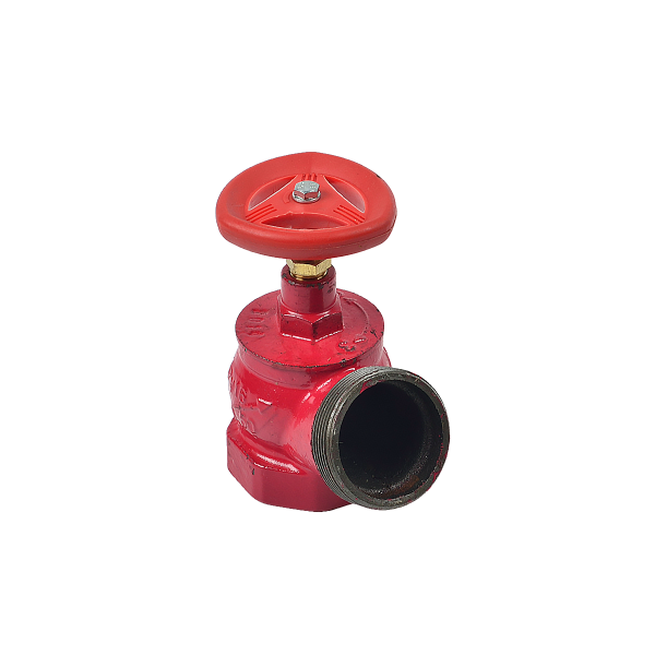 КПК 65-1 угловой 125° (муфта-цапка) клапан пожарный чугунный