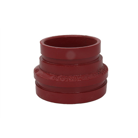 Переход концентрический под муфту крашеный (красный) 4” х 3” (108,0 х 88,9 мм.) Ру=2,5 МПА DINANSI