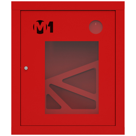 ШП-К-001 "Т" ВОК М01 правый шкаф пожарный с почтовым замком (встроенный, открытый, красный)