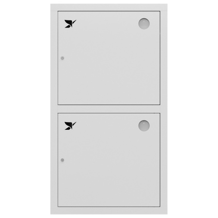 ШП-К-О-Пульс-320-12 ВЗБ правый шкаф пожарный с почтовыми замками (встроенный, закрытый, белый)