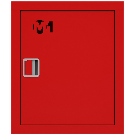 ШП-К-001 "Т" ВЗК М01 ЕВРО правый шкаф пожарный с евроручкой (встроенный, закрытый, красный)