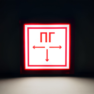 ПГ F09, 250х250х25 световой указатель пожарного гидранта, Премиум