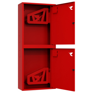 ШП-К-Пульс-320-21 НЗК правый шкаф пожарный с почтовыми замками (навесной, закрытый, красный)