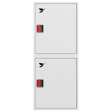 ШП-К-О-Пульс-320 НЗБ ЕВРО правый шкаф пожарный с евроручкой (навесной, закрытый, белый)