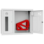 ШП-К-О-002 "Т" ВОБ М01 правый шкаф пожарный с почтовым замком (встроенный, открытый, белый)