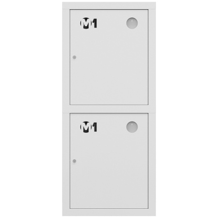 ШП-К-003-21 "Т" ВЗБ М01 правый шкаф пожарный с почтовыми замками (встроенный, закрытый, белый)