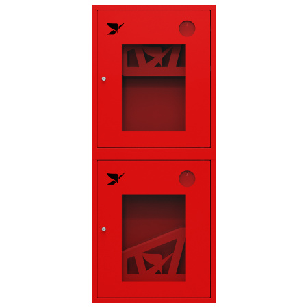 ШП-К-Пульс-320-21 НОК правый шкаф пожарный с почтовыми замками (навесной, открытый, красный)