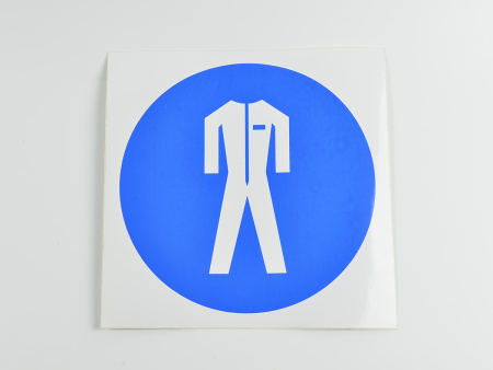 Знак M07 Работать в защитной одежде, 200х200