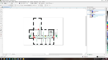Разработка электронного макета плана эвакуации (без печати)