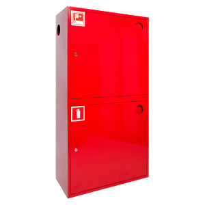 ШП-К-О-320-12 НЗК (ШПКО-22НЗ) правый шкаф пожарный с почтовым замком (навесной, закрытый, красный)
