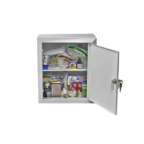 Аптечка первой помощи Офисная (металлический шкаф)