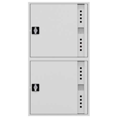 ШП-К-О-Пульс-320-12 НЗБ/ВЗБ (У) универсальный шкаф пожарный с ручкой-замком (закрытый, белый)