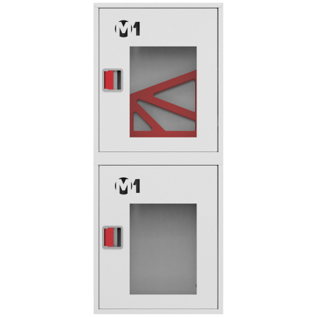 ШП-К-О-003 "Т" НОБ М01 шкаф пожарный правый с евроручкой (навесной, открытый, белый)