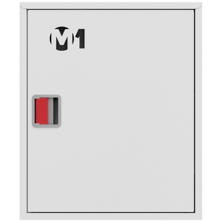 ШП-К-001 "Т" НЗБ М01 ЕВРО правый шкаф пожарный с евроручкой (навесной, закрытый, белый)