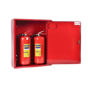 ШПО-112 НЗК правый шкаф для огнетушителя (навесной, закрытый, красный)