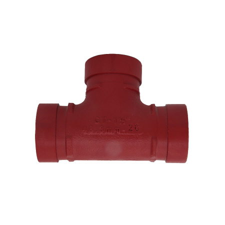 Тройник равносторонний под муфту крашенный 1 1/2" (48.3 мм) ДИНАРМ