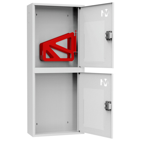 ШП-К-О-003 "Т" НОБ М01 шкаф пожарный правый с евроручкой (навесной, открытый, белый)