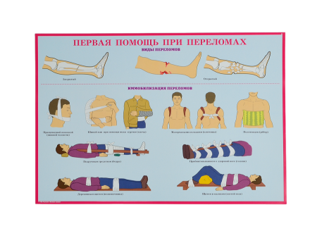 Комплект плакатов 'Первая помощь при чрезвычайных ситуациях' (А3, 10 листов) Комплект плакатов 'Первая помощь при чрезвычайных ситуациях' (А3, 10 листов)