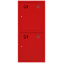 ШП-К-О-003 "Т" ВЗК М01 правый шкаф пожарный с почтовыми замками (встроенный, закрытый, красный)