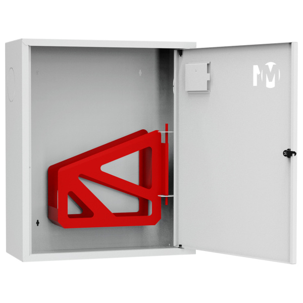ШП-К-001 "Т" НЗБ М01 правый шкаф пожарный с почтовым замком (навесной, закрытый, белый)