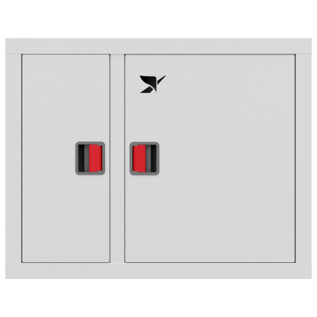 ШП-К-О-Пульс-315 ВЗБ ЕВРО правый шкаф пожарный с евроручкой (встроенный, закрытый, белый)