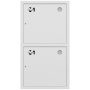 ШП-К-О-003-12 "Т" ВЗБ М01 правый шкаф пожарный с почтовыми замками (встроенный, закрытый, белый)
