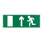 Люкс-12Д «Направление к эвакуационному выходу прямо» оповещатель световой двустороннего исполнения зеленый