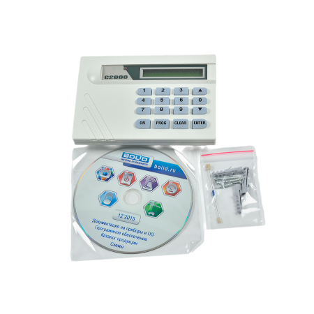 С 2000-К клавиатура ЖКИ выдача в интерфейс RS-485 команд постановки, снятия