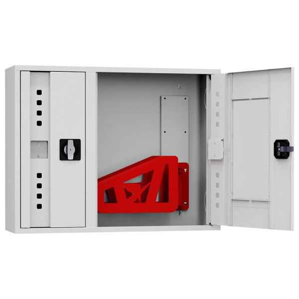 ШП-К-О-Пульс-315 НОБ/ВОБ (У) универсальный шкаф пожарный с ручкой-замком (открытый, белый)