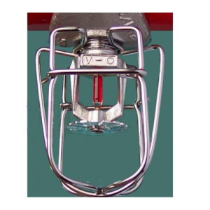 Решетка защитная спринклерная (с замком) хром