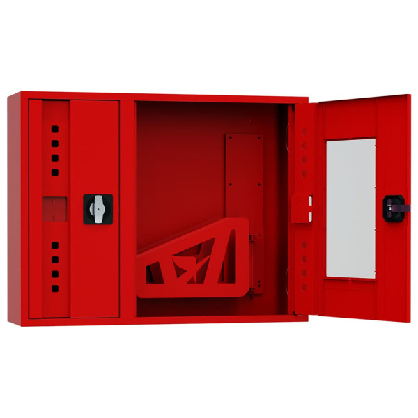 ШП-К-О-Пульс-315 НОК/ВОК (У) универсальный шкаф пожарный с ручкой-замком (открытый, красный)