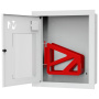 ШП-К-001 "Т" ВОБ М01 левый шкаф пожарный с почтовым замком (встроенный, открытый, белый)