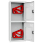 ШП-К-003-21 "Т" ВОБ М01 ЕВРО правый шкаф пожарный с евроручками (встроенный, открытый, белый)