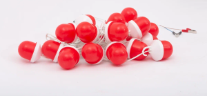 Гирлянда из ФС 12, шаг 2м (длина 50м, кол.фонарей 26, концевой провод 5м, блок питания 30Вт с вилкой)