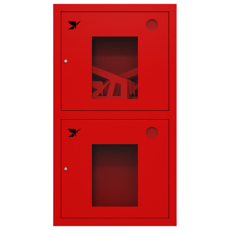 ШП-К-О-Пульс-320-12 ВОК правый шкаф пожарный с почтовыми замками (встроенный, открытый, красный)